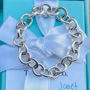🩵Tiffany & Co. Clasping End Round Rolo Link Bracelet🩵